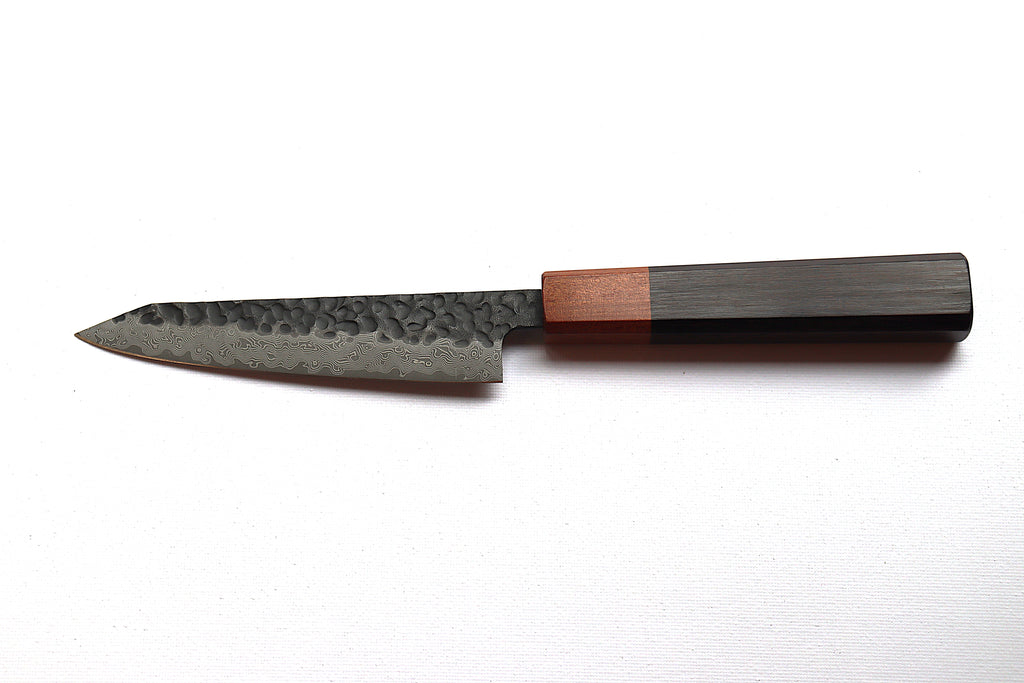 Couteau Petty 5 po – Acier damassé VG-10 & manche en palissandre
