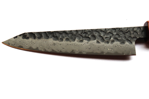 Couteau Petty 5 po – Acier damassé VG-10 & manche en palissandre