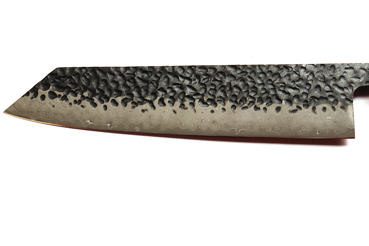 Couteau Kiritsuke 8 po – Acier damassé VG-10 & manche en bois d’olivier
